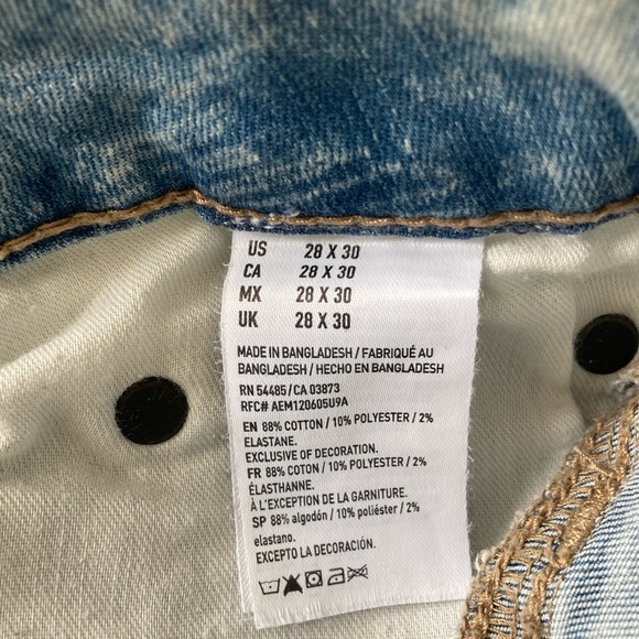 American Eagle Extreme Flex Acid Wash Ripped Jeans - Picture 5 of 13